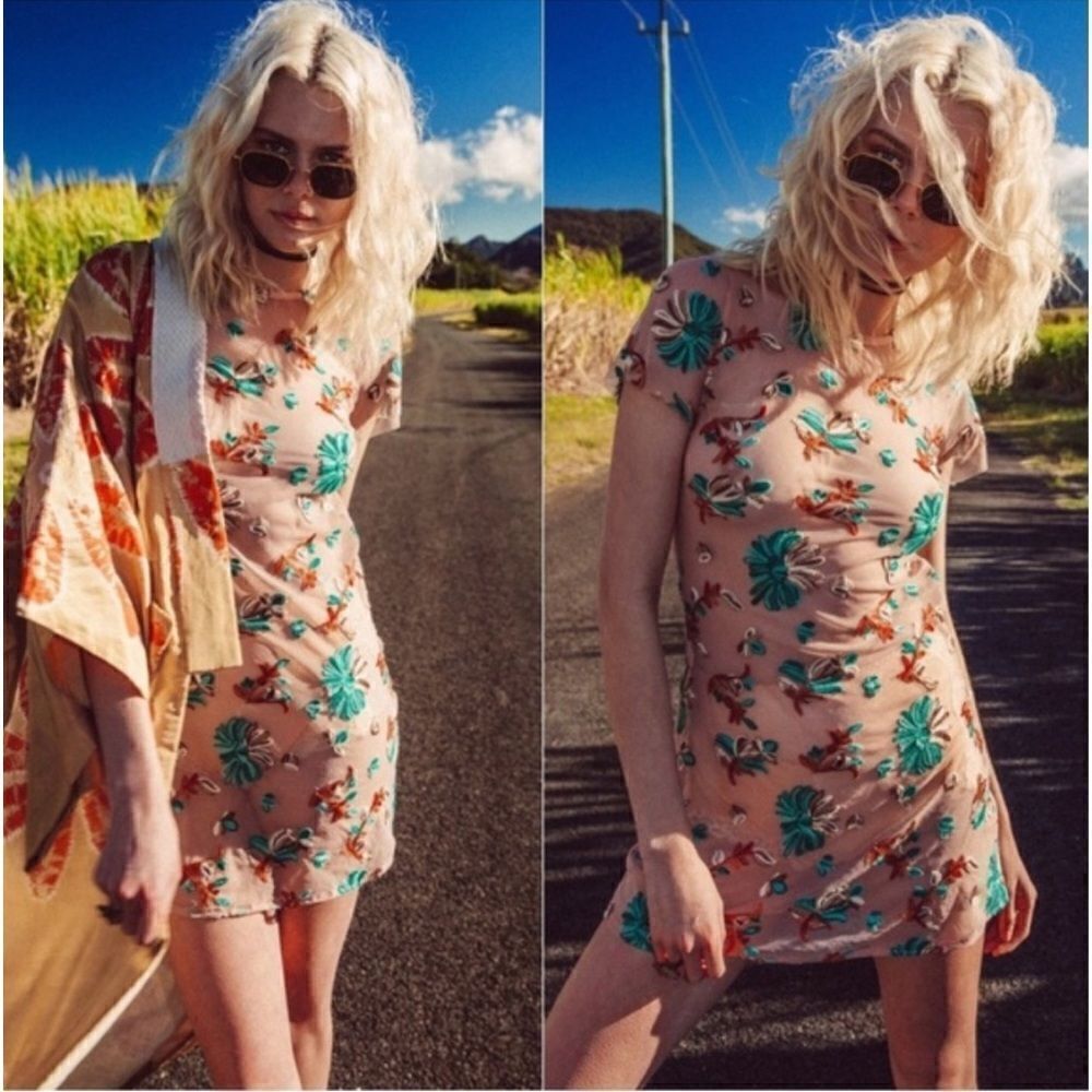 Arnhem Kiki Mini Dress Turquoise Size 10 / US 6 NWT